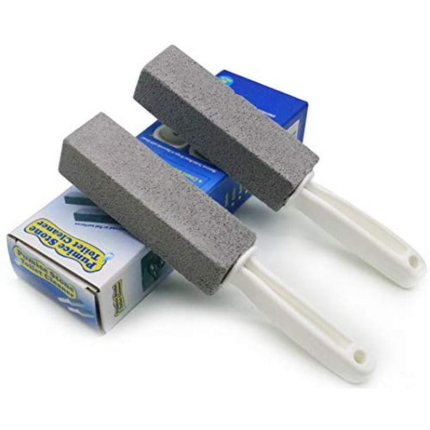 Pumice Cleaning Stone with Handle Toilet Bowl Cleaner Hard Water Ring Remover for Bath/Pool/Kitchen/Household Cleaning 4 Pack Pumice Cleaning Stone with Handle Toilet Bowl Cleaner Hard Water Ring Remover for Bath/Pool/Kitchen/Household Cleaning 4 Pack